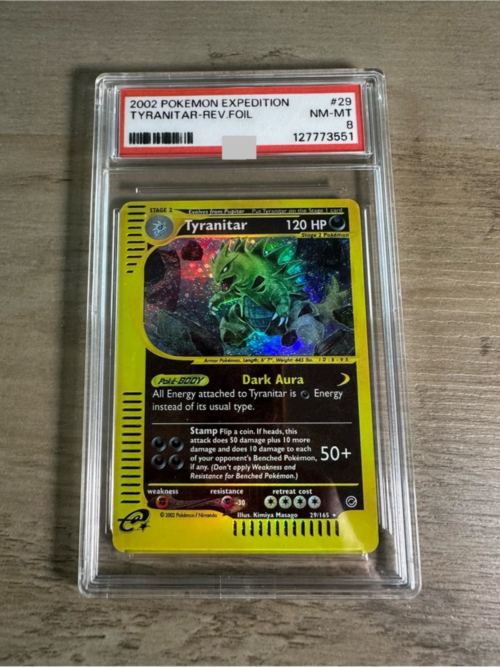 Tyranitar Holo 2002 Pokemon Expedition #29 Novelty Foil Card NM-MT 8 Proxy